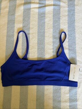 Athleta Square Neck Royal Blue Bra